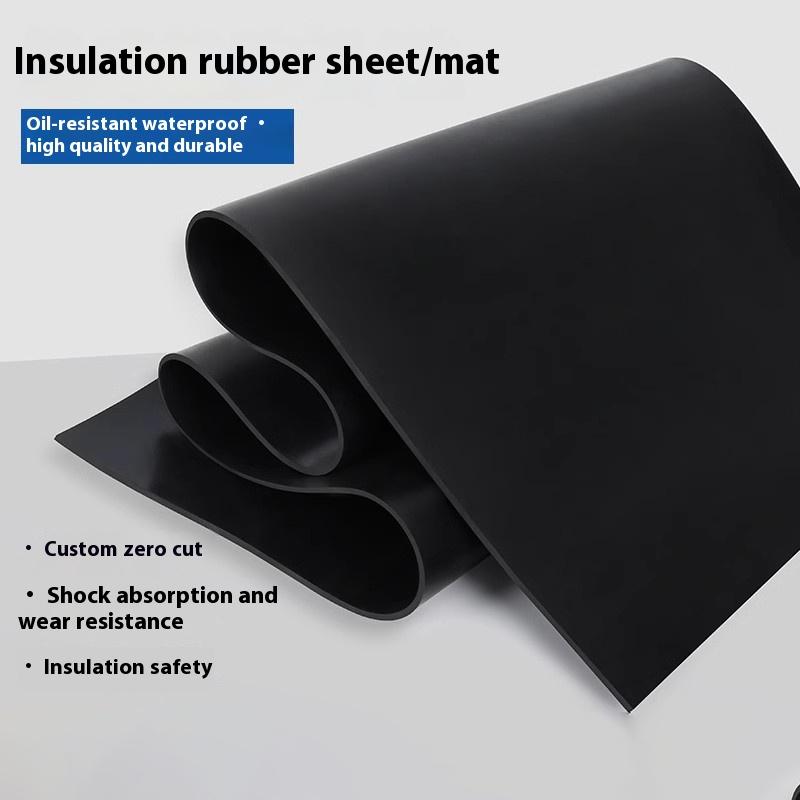 Black Rubber Pad Wear-Resistant Anti-Slip Insulation Pad Buffer Shock Absorbing Plate Industrial Rubber Leather