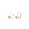 Korean Minimalist Metal Ball Earrings - Cold Style, All-Match Retro Trend for Women
