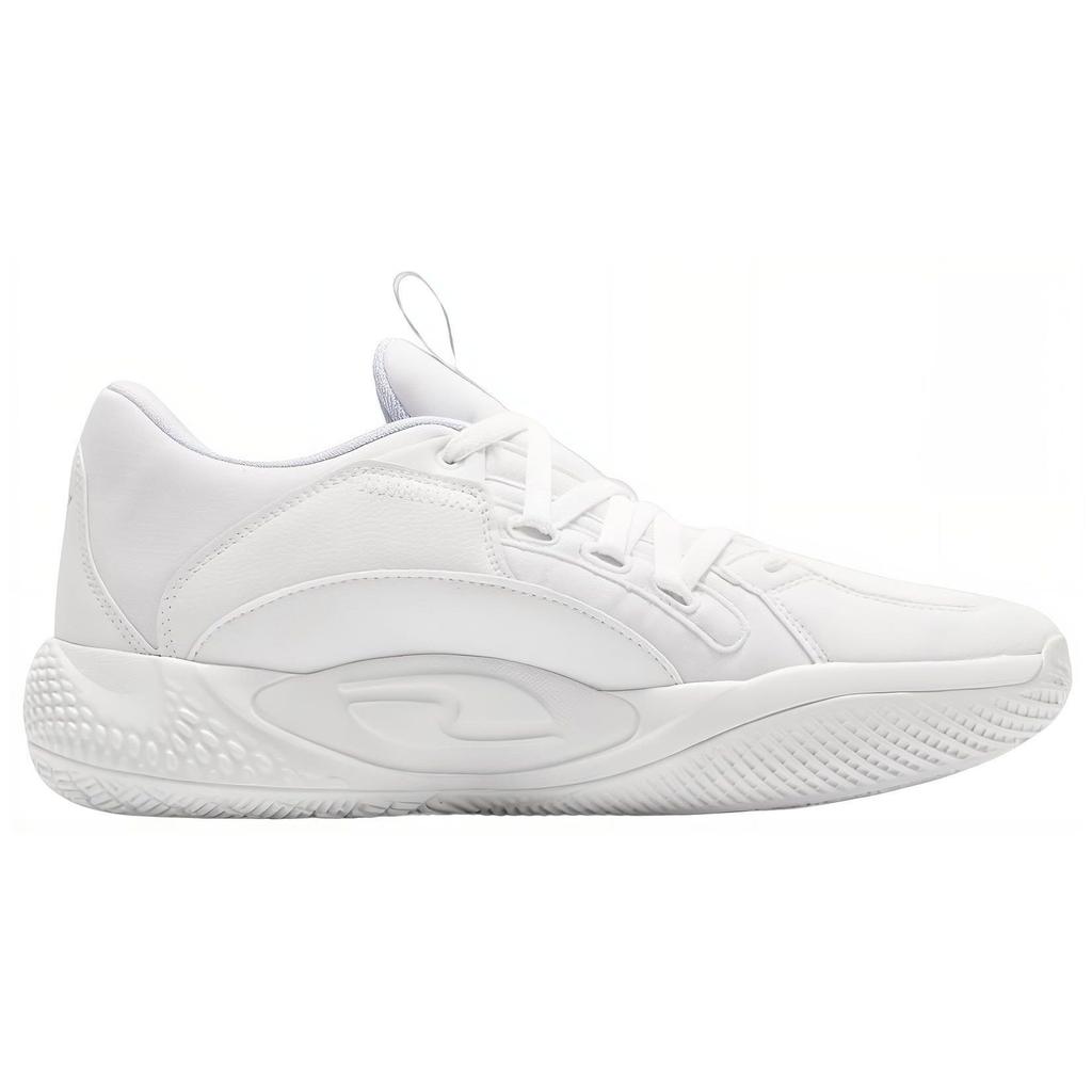 Puma Court Rider Fashion Versatile Non-Slip Durable Breathable Low-Top Basketball Shoes Men Sneaker White Blue 378051-03
