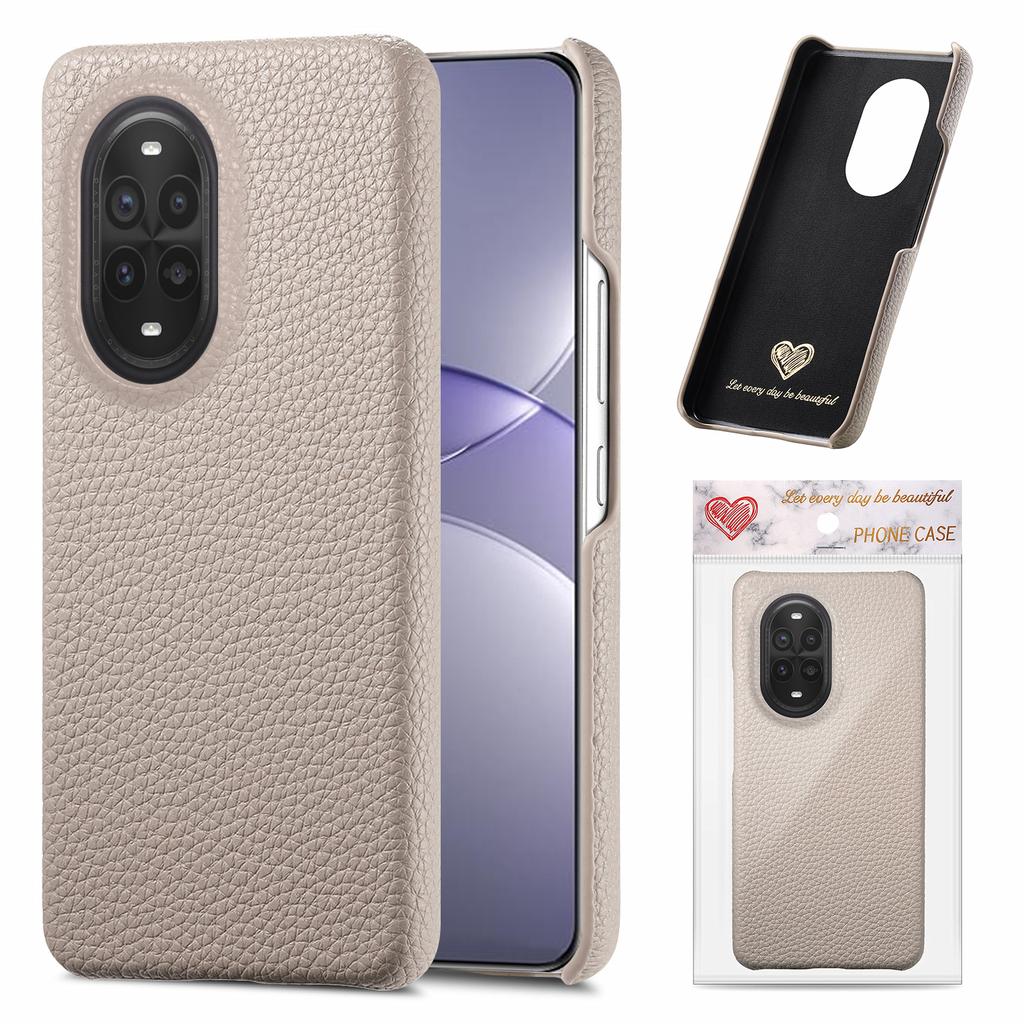 For Huawei nova 13 Pro 5G Case Litchi Texture Leather Coated PC Mobile Back Cover