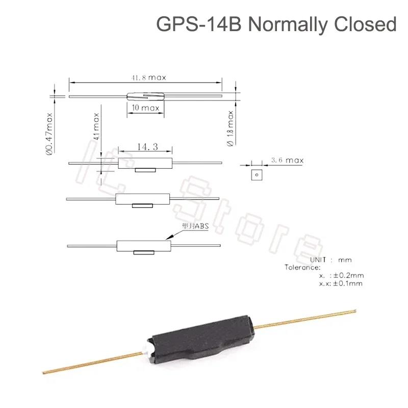 5/10PCS Reed Switch Magnetic Switch Sensor MKA07101 MKA10110 Y213 MMKA17101 GPS-11A GPS-14A GPS-14B NO NC Normally Open Closed