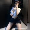 Sexy lingerie sexy Lianyungang flight attendant policewoman uniform temptation nightclub skirt professional suit