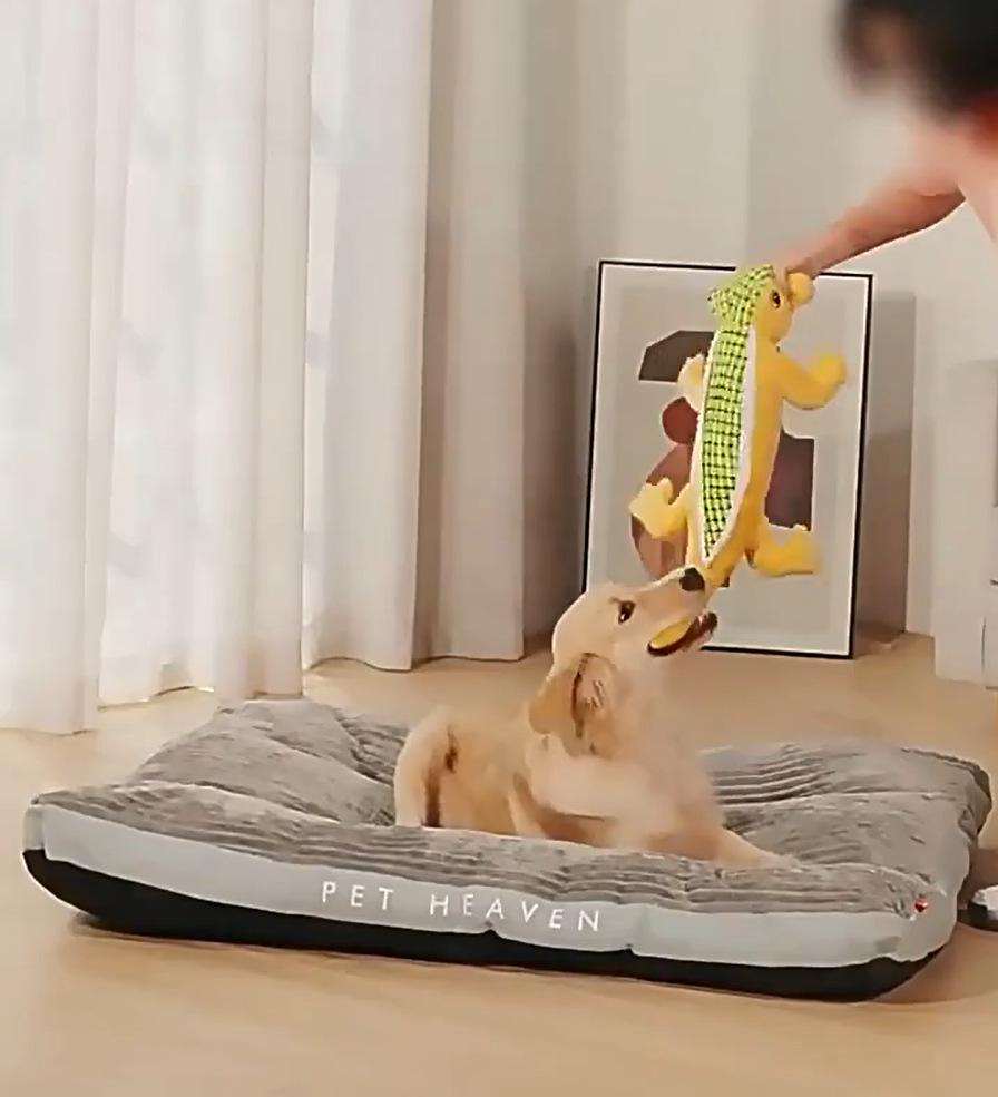 Washable Non-Slip Dog Bed Mat for Medium to Large Dogs - Thick, Warm, All-Season Comfort