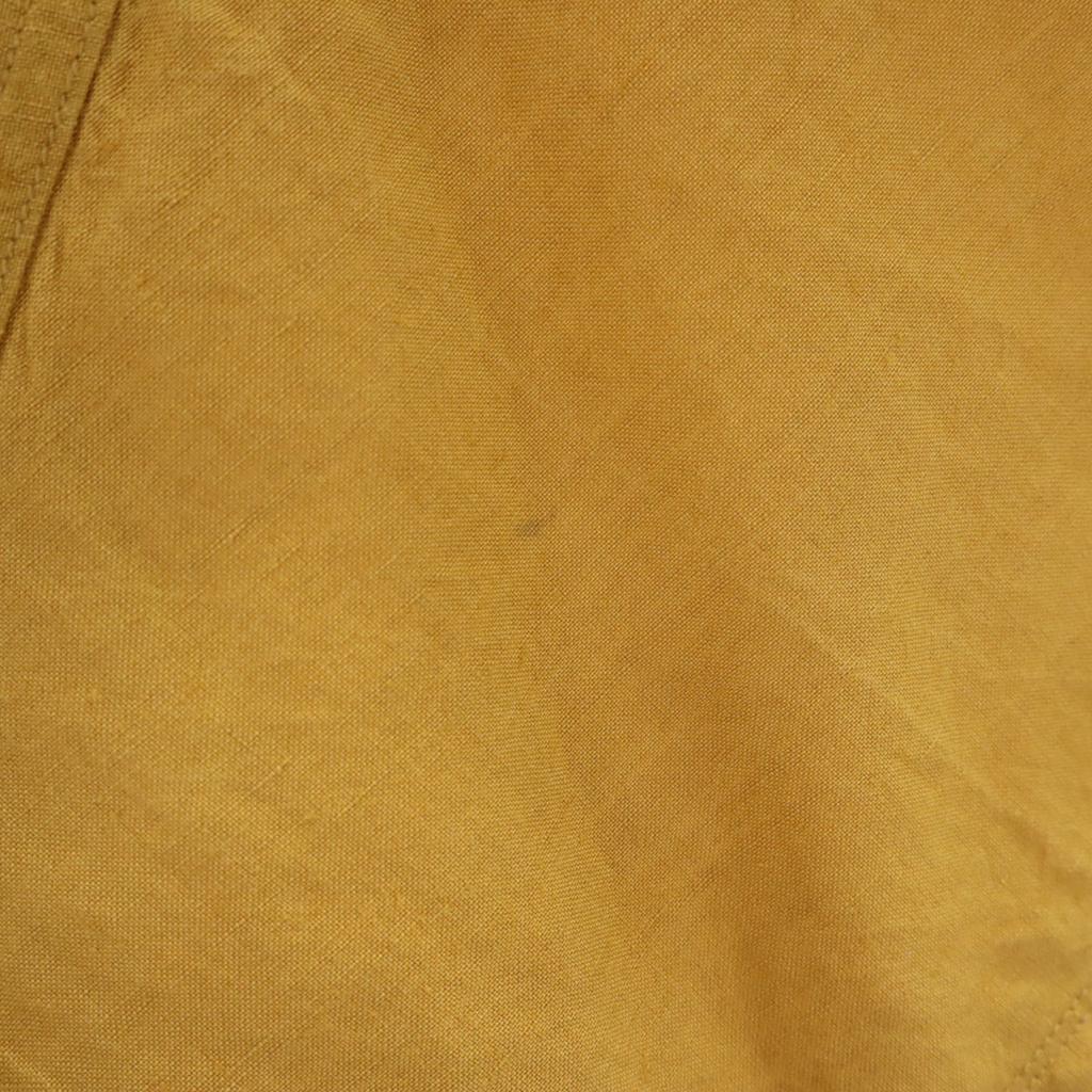UNIQLO Linen Blend Short sleeve Button down shirt M Ocher Men's Used