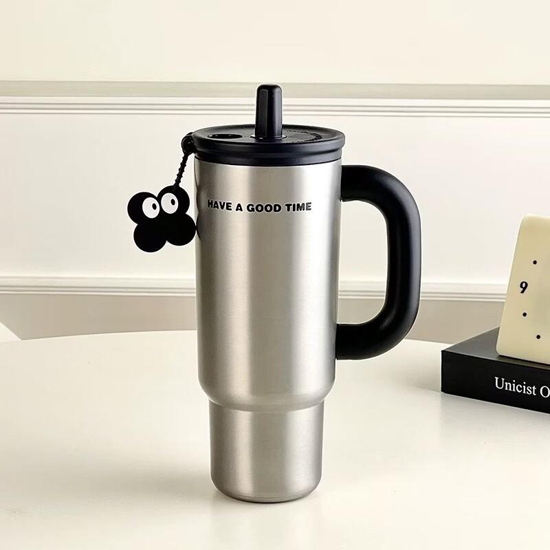 OLOEY Jumbo Insulated Water Bottle with Straw