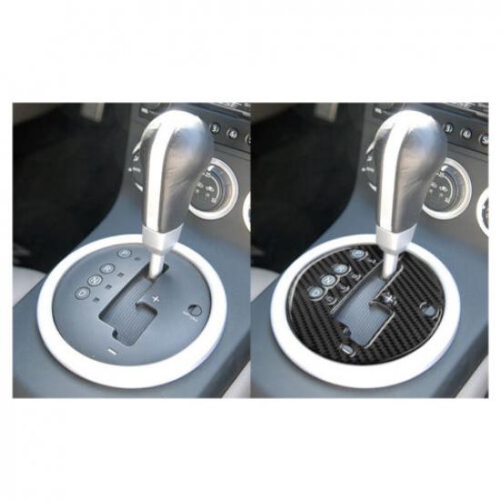 Soft Carbon Fiber Car Central Gear Shift Panel Sticker For Nissan 350Z 06-09