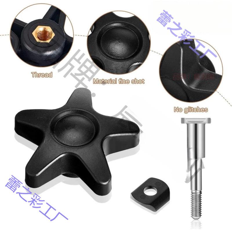 Torx M6 Hand-Tightening Bolts with Rubber Washer for Roller Walker Replacement Parts