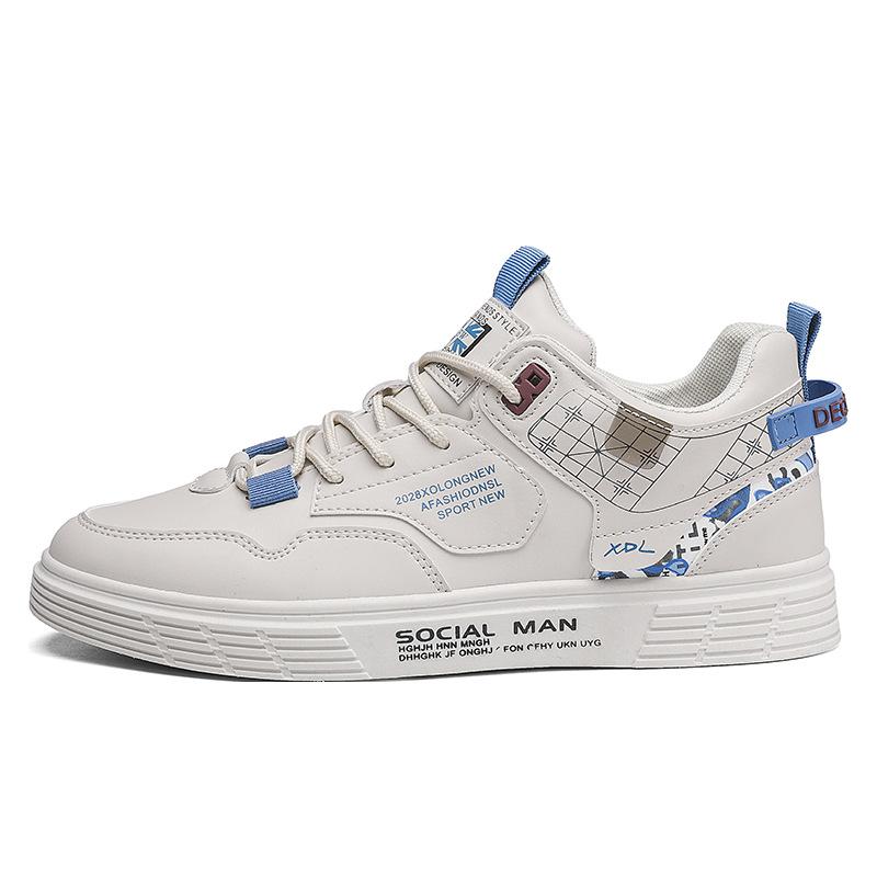 

Мужская обувь осень и зима новая повседневная обувь модная уличная спортивная обувь тренд четыре сезона высокие кеды 39