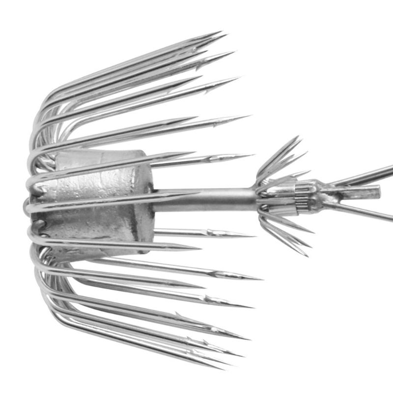 Double Umbrellas Jigs Hook Fishing Tackle Two Layer Squid Hook 22/24/26 Claw Sharply Fish Hook Fishing Accessories