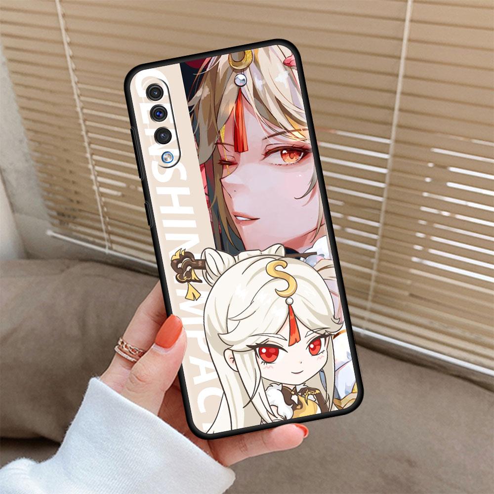Genshin Impact Game Phone Case For Samsung Galaxy A50 A20e A20s A02s A03 A70 A52 A51 A30 A10 M52 M31 S7 Black Fundas Cover