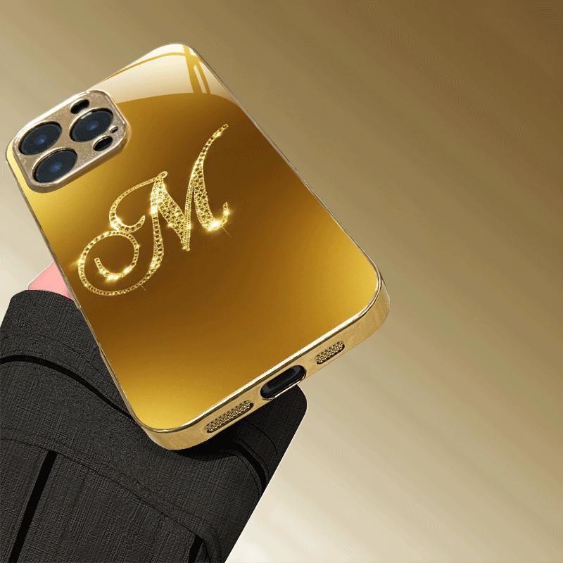 Electroplated Glass Phone Case, Suitable for Iphone 17, 16, 15, 14, 13, 12, 11pm Pro Plus and Other Phone Models.