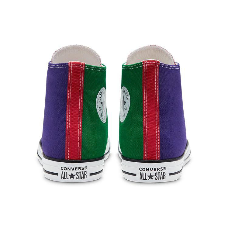 Converse Chuck Taylor All Star Casual Versatile High-Top Canvas Shoes Unisex Sneakers Green Red Purple 168533C