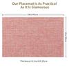 2/4PCS Placemats Washable Easy To Clean Vinyl Dining Table Pads Durable PVC Weave Table Mats Coasters Banquet Party Home Decor