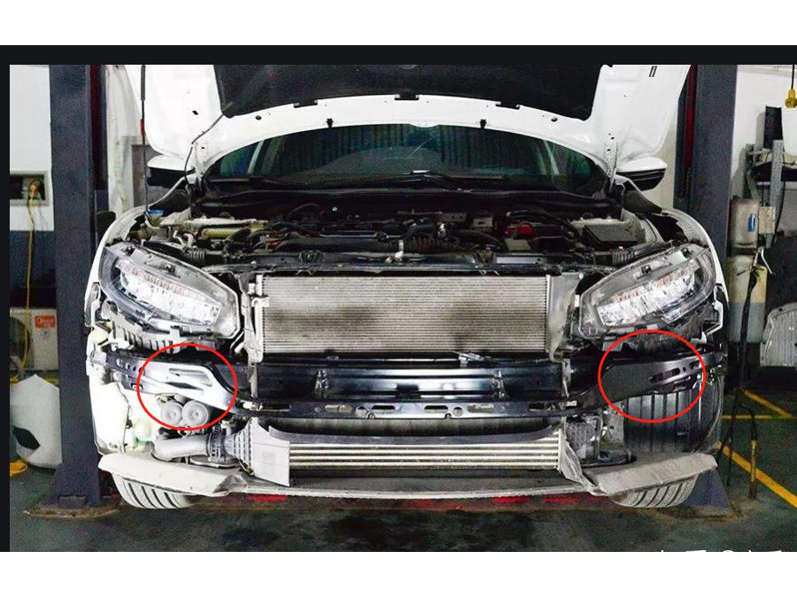 Civic RS Models (16-21) Track Wide Body Kit: FC450 Front Lip, Rear Spoiler, Rear Diffuser, Side Skirts, Roof Spoiler.