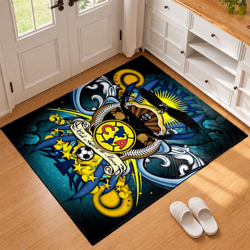 Club America Carpet Door Mat for Living Room or Bedroom Protective Mat Under Chair Office Decoration Christmas Gift Birthday Present