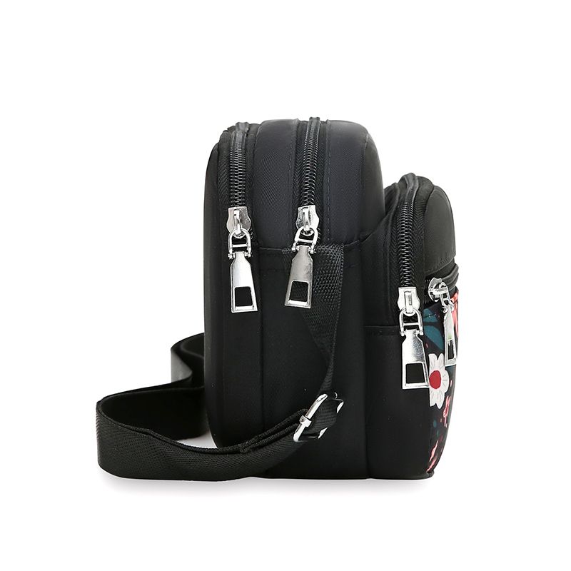 Women's Handbag Nylon Middle-aged and Elderly Single Shoulder Cloth Bag Crossbody Bag Doing Business Multi-layer Women's Bag