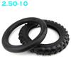 10inch Motorcycle Tire 2.50-10 Front Rear Wheel Tire Outer Tyre with Inner Tube for Motocross Dirt Pit Bike