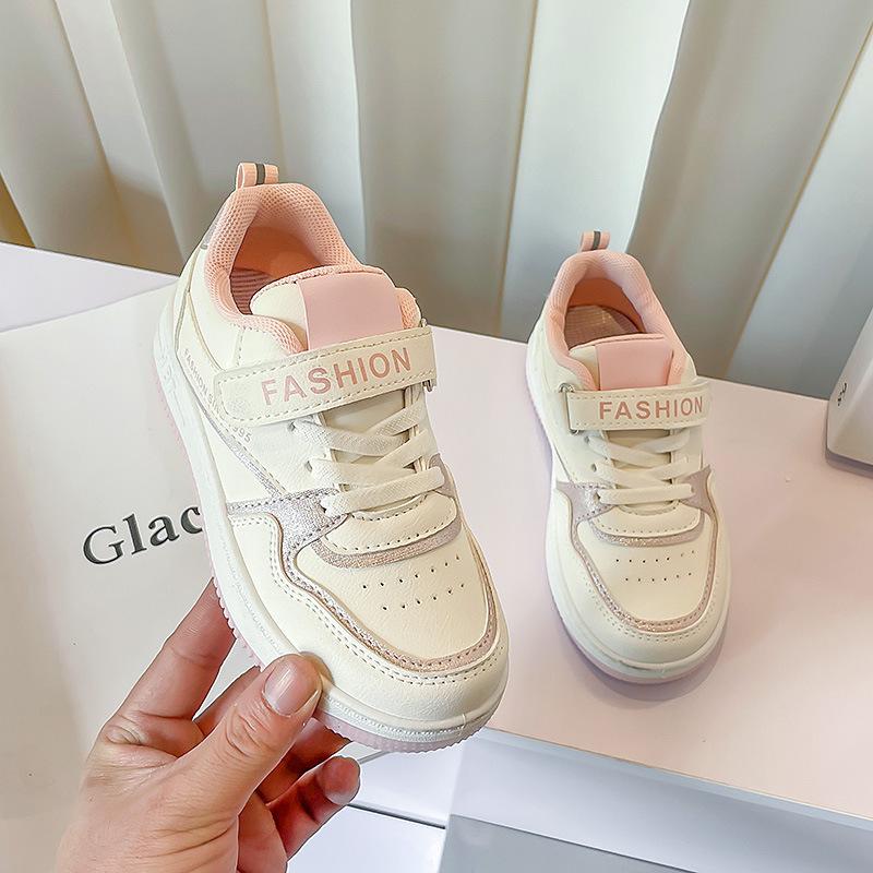 Girls shoes sports shoes 2025 autumn new children's casual board shoes low-top Internet celebrity baby girl breathable white shoes