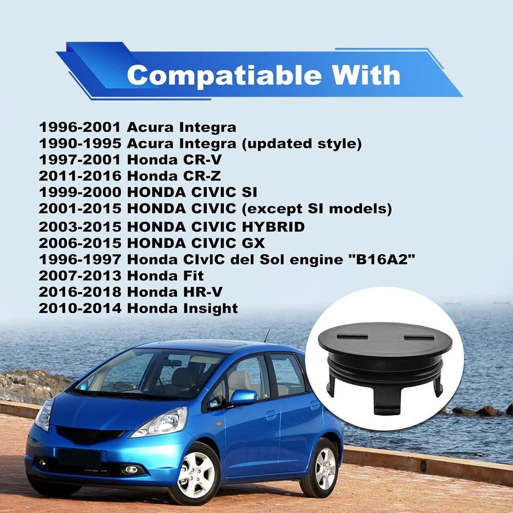 Cylinder Head Rear Cam Plug Compatible with Honda Acura CR-V Civic Replace 12513P72003,KF811285,22501023310.1.6 1.7 1.8 2.0L