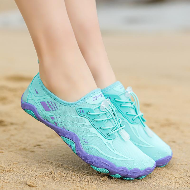 Quick Dry Aqua Shoes for Men Summer Beach Wading Shoes Women Water Sports Shoes Elastic Non-slip Water Footwear Upstream Sneakers