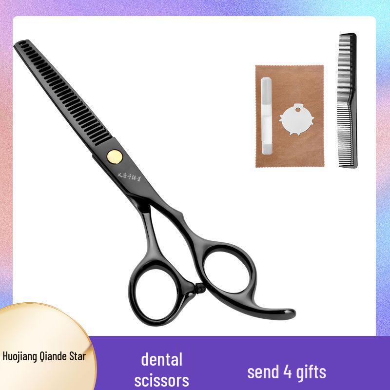 Professional Hairdressing Scissors Set: Flat Teeth, Cutting, and Thinning Scissors - Free Shipping