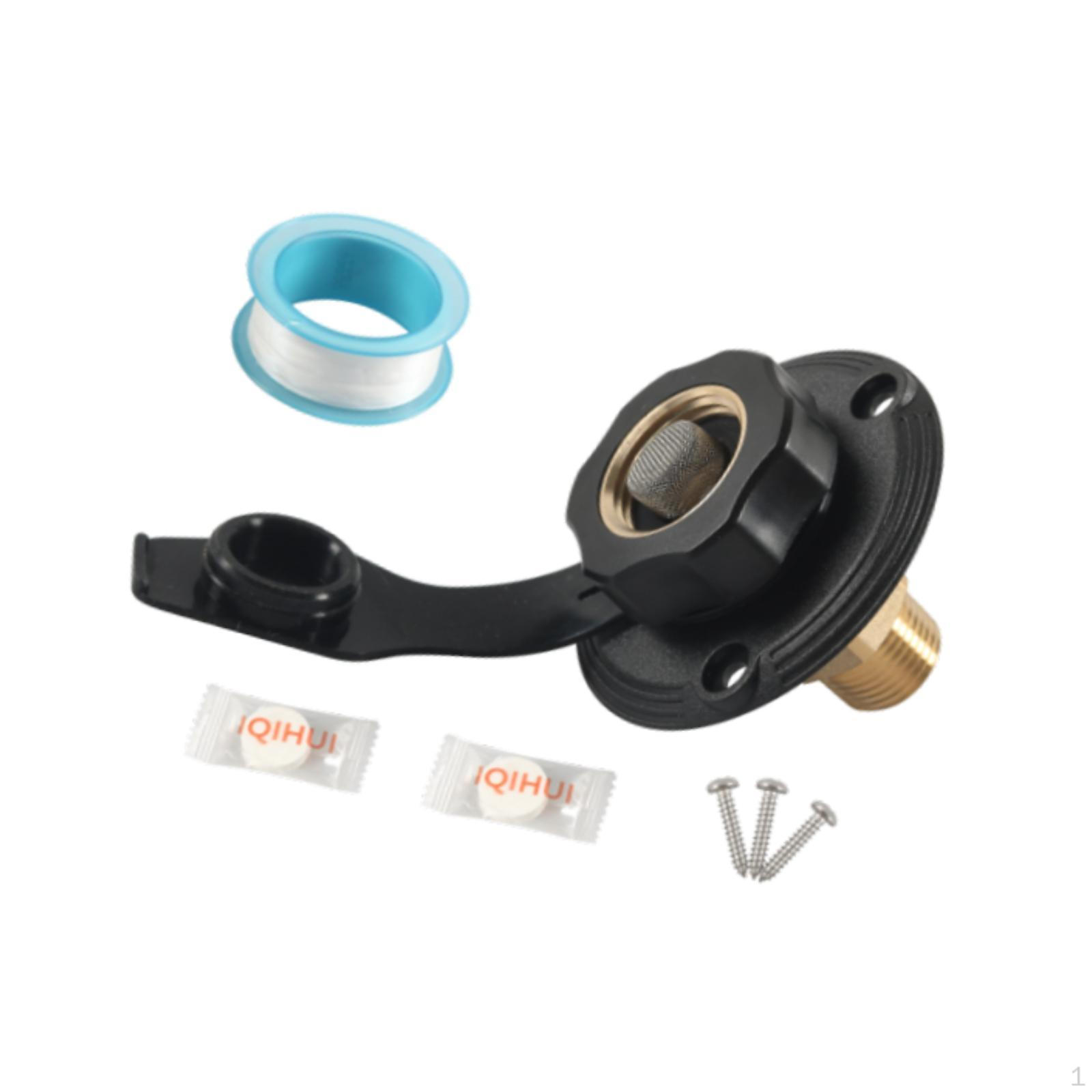 

Латунный соединитель для заливки воды в городское здание автофургона, прочный, 3/4” женский, простая установка, чёрный