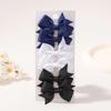 6Pcs/lot Solid Color Ribbon Baby Bows Hair Clips for Baby Girls Handmade Bowknot Hairpin Mini Barrettes Kids Hair Accessories