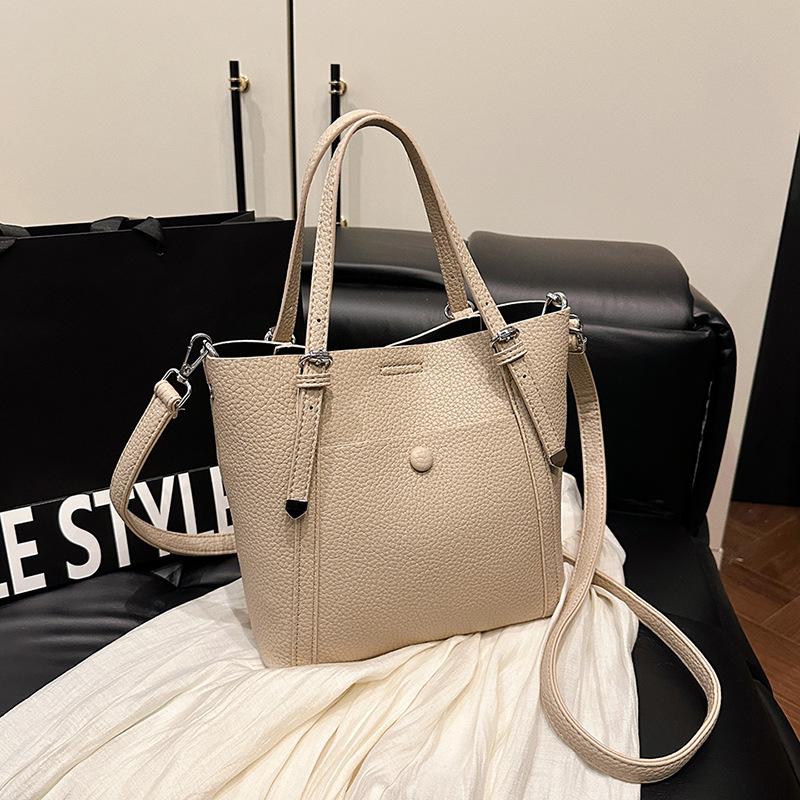 New Fashionable and Versatile Textured Tote Bag Portable Shoulder Oblique Span Women's Bag