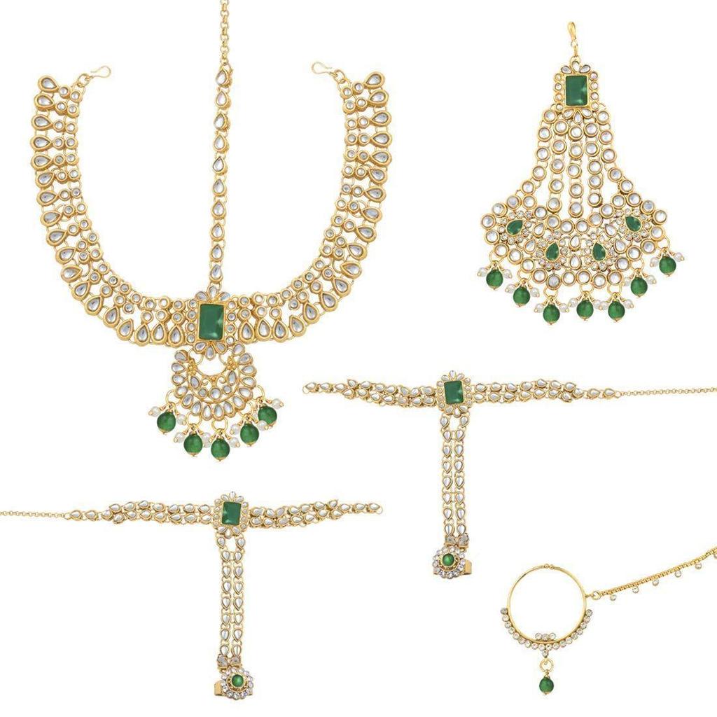 Ethnic Traditional Kundan Dulhan Bridal Jewellery Set Gift for Women