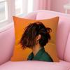 Singer Abraham Mateo   Decorative Room Aesthetics Pillow Case Home Decor Bedroom Sofa Bed Couch Pillow Cover 45x45