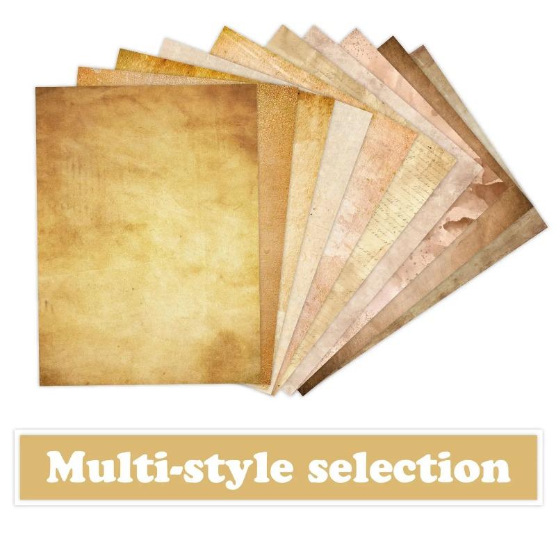 Xiaomi 50 Sheets Vintage A4 Paper, Double-Sided Antique Style Letter Paper, 210×285mm for Invitations, Letters, Journal & DIY Crafts
