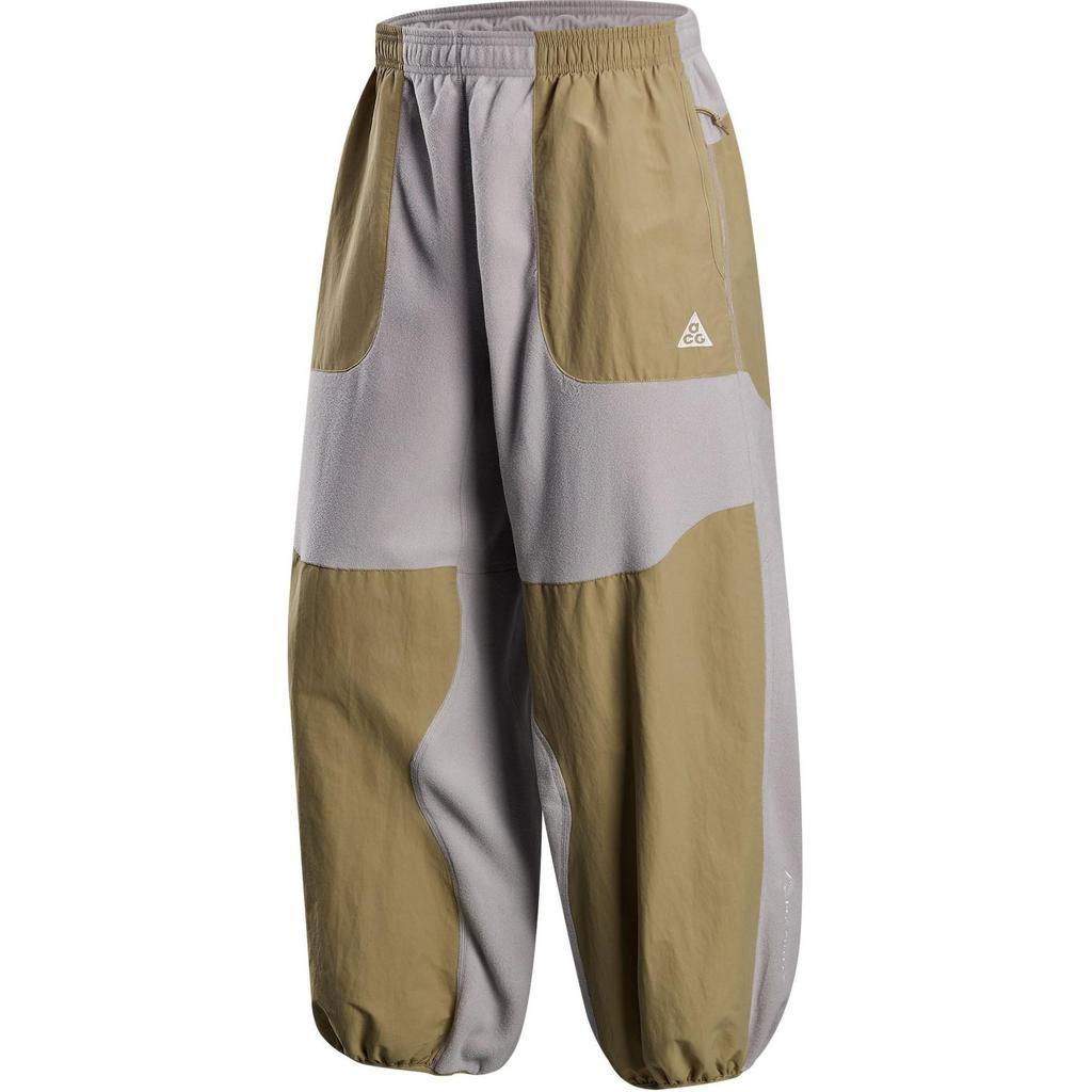 Nike ACG Wolf Tree Outdoor Brand Logo Fleece Lined Soft And Comfortable Fashion Retro Sports Color Block Casual Pants HJ2865-009