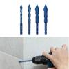 Precision Drilling Eccentric Drill Hole Opener Tile  Drill Bit Triangle Tile Drill Set  Tile