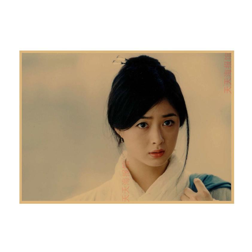 Chinese Paladin Retro Poster: Liu Yifei, Hu Ge, Yang Mi Wall Art
