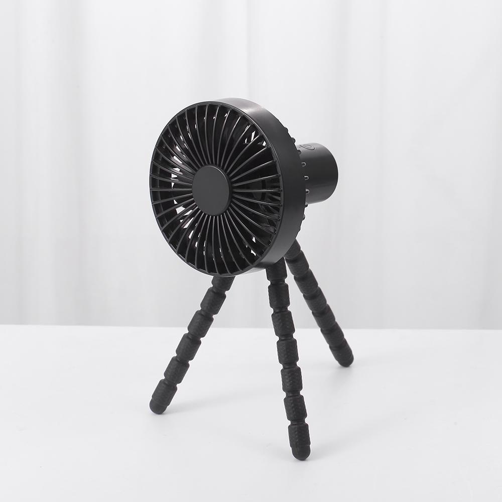 Intelligent Home Appliances Clip Tripod Fan With Type-C Charging Port 1800mAh Handheld Stroller Air Coolers Portable Desktop Fan
