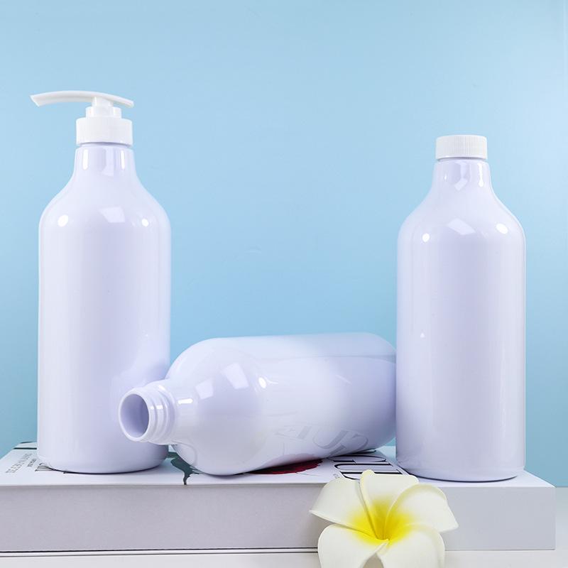 1L PET Empty Pump Bottle for Shampoo & Shower Gel