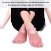 Five-toe Yoga Socks Non-Slip Terry Heel Guard for Indoor Fitness Sports Dance