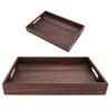 Flat Rectangular Fruit Tray Polished Coffee Serving Tray Decorative Platter  Home Storage