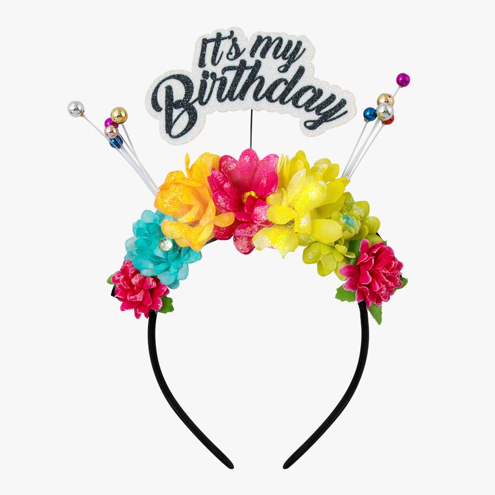 

Пластиковый головной убор с цветочным узором и надписью для Хэллоуина