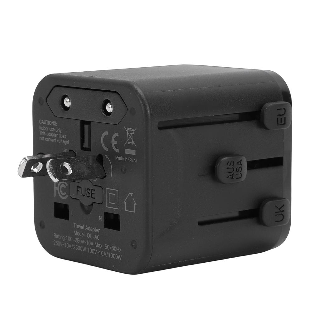 Universal Power Adapter Compact International Multi Plug Converter for Travel Business Trip