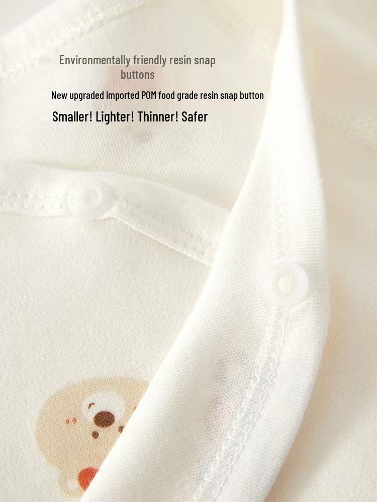 Newborn Baby Long-Sleeve Pure Cotton Top - 0-3 Months, Spring/Autumn