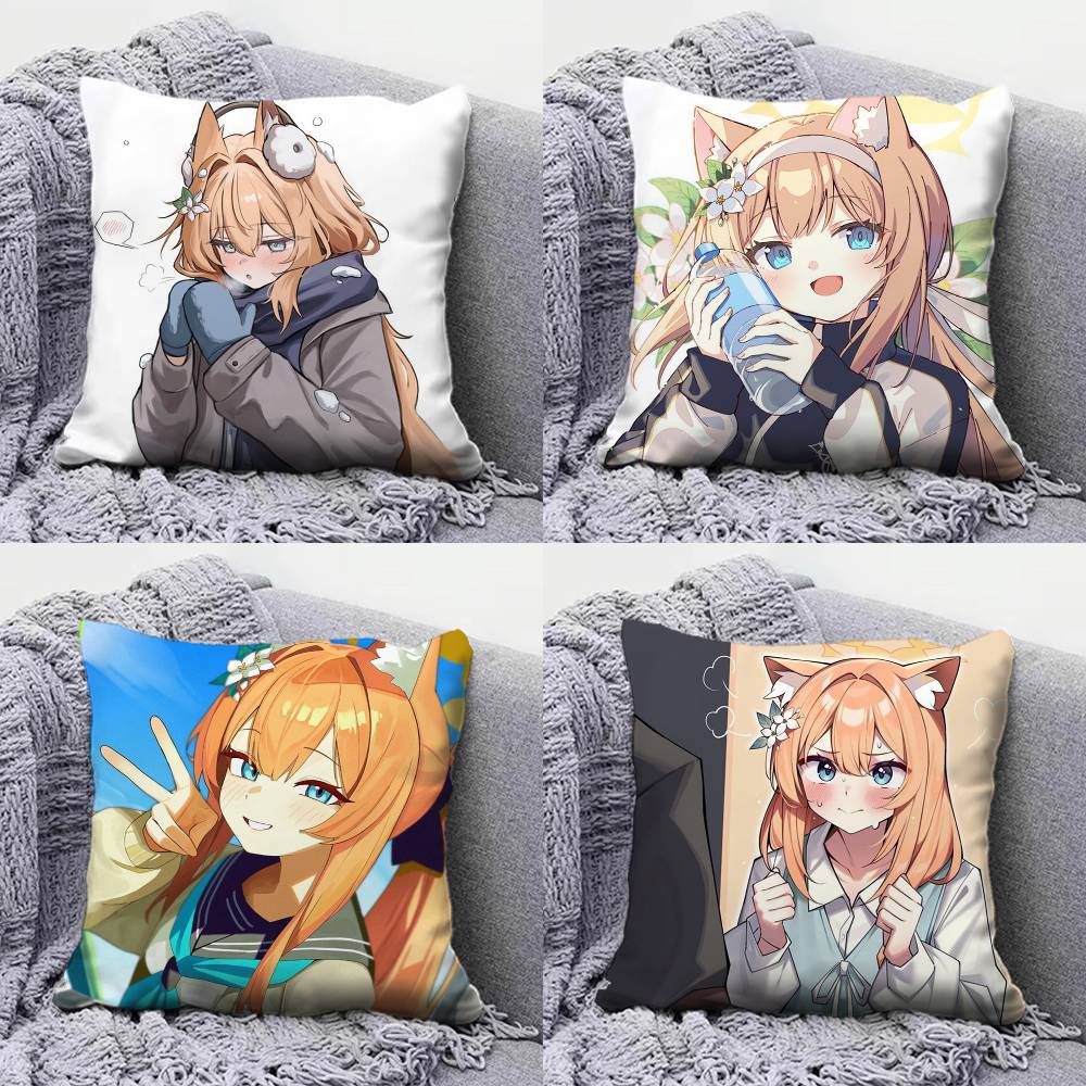 Iochi Mari Idol Blue A-Archive Home Sofa Cushion Covers And Aecorative Custom Pillow Covers