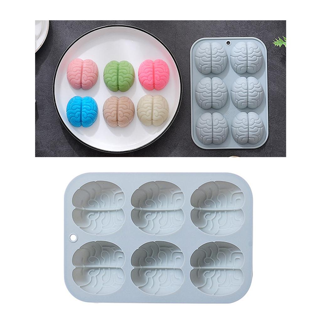 Silikonowa Forma w Kształcie Mózgu Forma do Ciasta z Fondantu Forma Czekoladowa Narzędzia do Dekorowania Ciast Akcesoria Kuchenne do Pieczenia