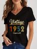 Unisexs Retro Shirts Graphic 1950 To 1959 Original Parts 1955 Design Fashion Trend Tee Vneck Y2k Shirts Aesthetics T Female