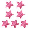 7Pieces Colorful Sequined Star Patches Clothing Craft Materials Fabric Applique For Hairclip And Craft Applications