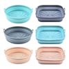 Silicone Air Fryer Silicone Liner Square Round Multicolor Air Fryer Baking Tray Heat Resistant Non-slip Air Fryer Lining