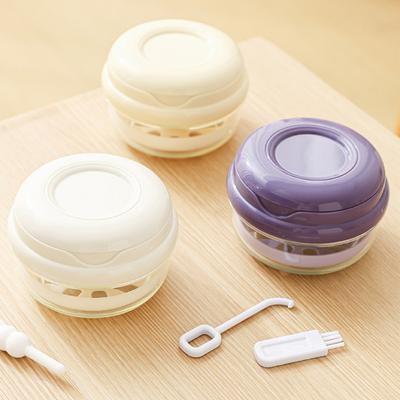 Travel Retainer Case Denture Bath Box with Strainer Basket Portable Orthodontic Retainer Case with Mirror for Braces Dentures Cleaning Soaking Storage