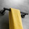 30cm Stainless Steel Black Brushed Single Towel Bar Rack Holder Bathroom Storage Organizer