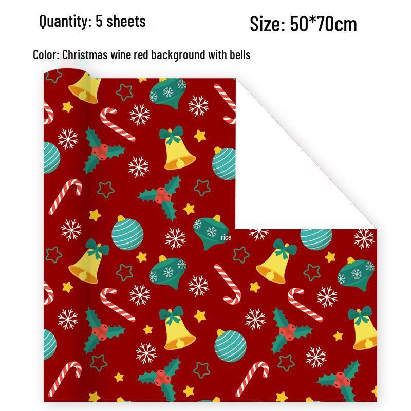 Children's Christmas Toy Wrapping Paper with Cartoon Gift Boxes and Handmade Paper Shoe Box for Holiday Celebrations