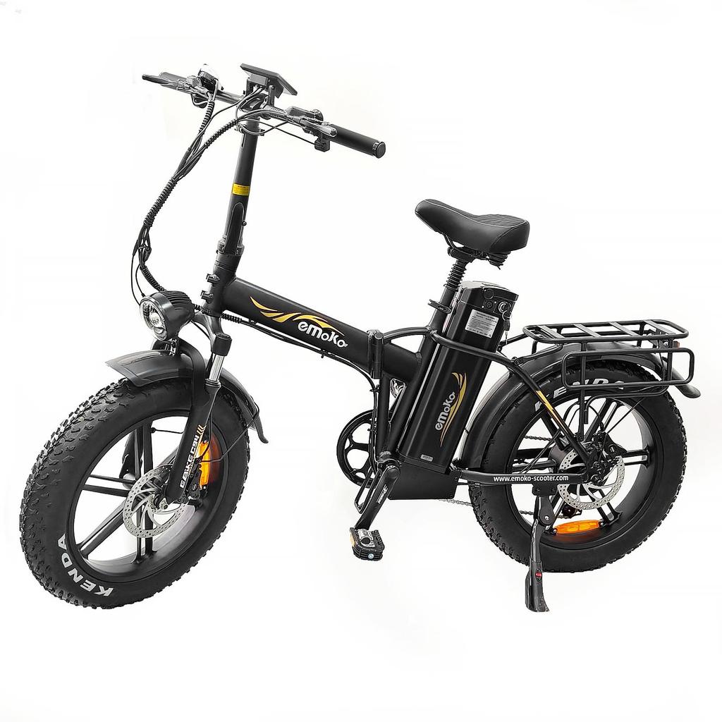 Emoko C94 20" 750W Falt-E-Bike 48V35Ah Langstrecken-E-Bike, vollgefedertes Elektrofahrrad mit Gepäckträger hinten für Pendler- und Outdoor-Nutzung